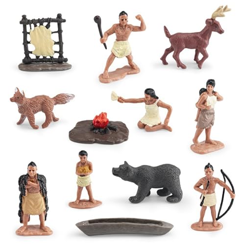 SWEETBIUTI Figuren der amerikanischen Ureinwohner, Powhatan Indian Indian Indianer Dekor Figuren Set, 12pcs Set für Kinder Historische Ausbildungsschule Projekt Dekoration Geburtstagsgeschenk. SWEETBIUTI Figuren der amerikanischen Ureinwohner, Powhatan Indian Indian Indianer Dekor Figuren Set, 12pcs Set für Kinder Historische Ausbildungsschule Projekt Dekoration Geburtstagsgeschenk. von SWEETBIUTI