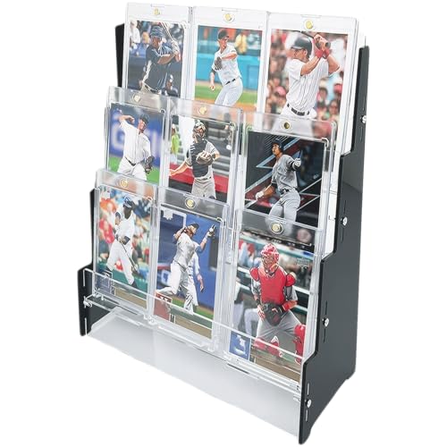SWEETBIUTI Kartenständer für Sportkarten, 9, 5x3.9x10, 2 Zoll 3 Ebenen Acryl Sportkarten Display-Display-Regal, platzsparender Stand für Arbeitsplätze. SWEETBIUTI Kartenständer für Sportkarten, 9, 5x3.9x10, 2 Zoll 3 Ebenen Acryl Sportkarten Display-Display-Regal, platzsparender Stand für Arbeitsplätze. von SWEETBIUTI
