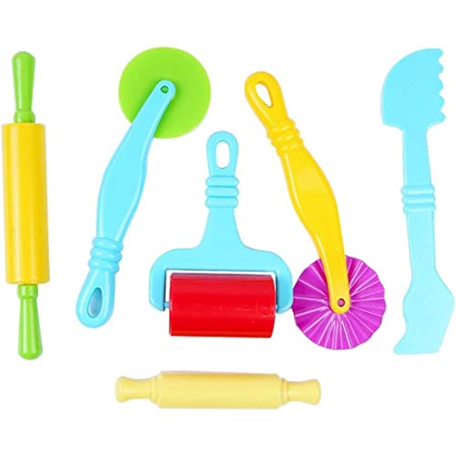 SWEETBIUTI Kindertonwerkzeuge 6 PCs/Set Plasticine Mischmodellierung Kinderteig -Teig -Formen Playset für Kleinkind -Kunstspielzeug einschließlich Roller, Rollstifte SWEETBIUTI Kindertonwerkzeuge 6 PCs/Set Plasticine Mischmodellierung Kinderteig -Teig -Formen Playset für Kleinkind -Kunstspielzeug einschließlich Roller, Rollstifte von SWEETBIUTI