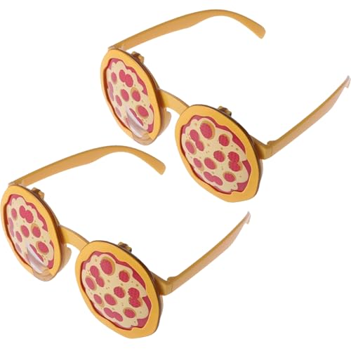 SWEETBIUTI Lustige Brillen, 2pcs Pizza -Stil funky Brille, Neuheit Sonnenbrillen Fotografie Requisiten für Sommerstilen -Party -Lieferungen Pizza -Eis Obst Spaß lustig, für Erwachsene SWEETBIUTI Lustige Brillen, 2pcs Pizza -Stil funky Brille, Neuheit Sonnenbrillen Fotografie Requisiten für Sommerstilen -Party -Lieferungen Pizza -Eis Obst Spaß lustig, für Erwachsene von SWEETBIUTI