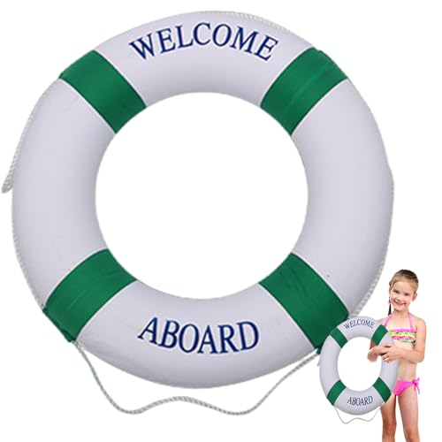 SWEETBIUTI Poolschwimmer, Schwimmschaumschutzring mit Perimeter Seil Kinderschwimmring, 20 Dia..Tragbarer Leichter Pool schwimmt zum Schwimmen, See, Fluss, Küstengrün von SWEETBIUTI