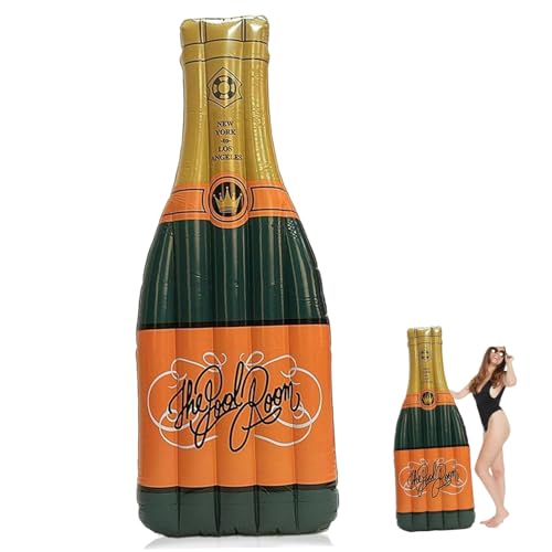 SWEETBIUTI Poolschwimmer aufblasbare Champagnerflaschenflaschen-Liege Wasser aufblasbare Spielzeuge 75x31.5x8 PVC Flood Flood für Erwachsene hohe Auftriebsnummer-Pool-Schlauchboote Liegeflocken SWEETBIUTI Poolschwimmer aufblasbare Champagnerflaschenflaschen-Liege Wasser aufblasbare Spielzeuge 75x31.5x8 PVC Flood Flood für Erwachsene hohe Auftriebsnummer-Pool-Schlauchboote Liegeflocken von SWEETBIUTI