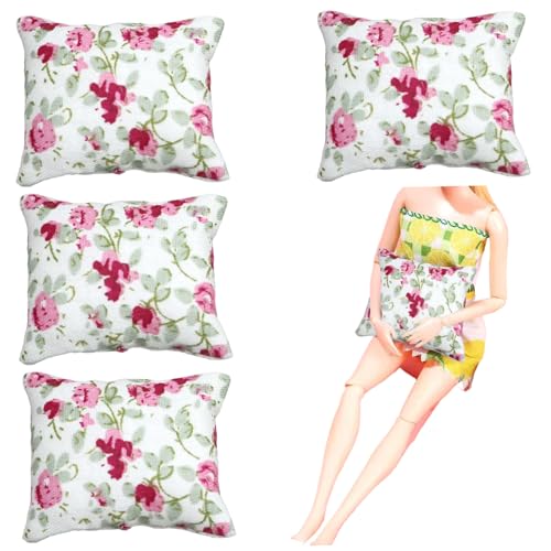 SWEETBIUTI Puppenkissen 4pcs 1.8x1.4 1:12 Blumenmuster Mini -Kissen für Couch/Sofa/Bett Dekorative Stoffpuppenhauszubehör für Puppenhause -Einstellungen Puppe, Mini, Zubehör SWEETBIUTI Puppenkissen 4pcs 1.8x1.4 1:12 Blumenmuster Mini -Kissen für Couch/Sofa/Bett Dekorative Stoffpuppenhauszubehör für Puppenhause -Einstellungen Puppe, Mini, Zubehör von SWEETBIUTI