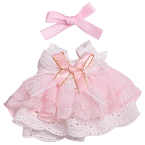 SWEETBIUTI Puppenkleidung, süßes weiches Stoff Babypuppenkleidung Prinzessinkleid mit süßen Bögen, die für 6, 7 Zoll geeignet sind, nur Kleid, Baby, Accessoires SWEETBIUTI Puppenkleidung, süßes weiches Stoff Babypuppenkleidung Prinzessinkleid mit süßen Bögen, die für 6, 7 Zoll geeignet sind, nur Kleid, Baby, Accessoires von SWEETBIUTI