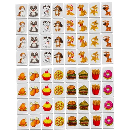 SWEETBIUTI Push Tile Game, 64 PCs, die entzückende Hunde- und Lebensmittel gemustertes Mahjong Fliesen -Plastik -Push -Spiel für Erwachsene von Kindern, 1, 2 x 0, 9 x 0, 6 Zoll. SWEETBIUTI Push Tile Game, 64 PCs, die entzückende Hunde- und Lebensmittel gemustertes Mahjong Fliesen -Plastik -Push -Spiel für Erwachsene von Kindern, 1, 2 x 0, 9 x 0, 6 Zoll. von SWEETBIUTI