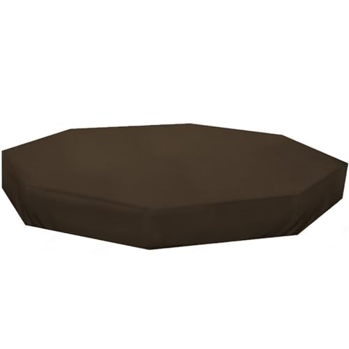 SWEETBIUTI Sandkastenabdeckung wasserdichtes hexagonales Sandgrube Abdeckung 84.3x78.4x9.1 Oxford Stoff UV Schutzstaubdichte Cover für Gartensandkapsel Pool Sandbox Spielzeugkaffee Kaffee im Freien von SWEETBIUTI