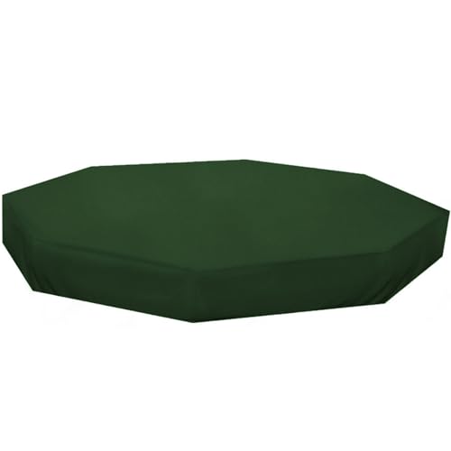 SWEETBIUTI Sandkastenabdeckung wasserdichtes hexagonales Sandgrubenabdeckung 84.3x78.4x9.1 Oxford Stoff UV Schutzstaubdichte Deckung für Gartensandkapsel -Sandkasten -Spielzeug Green im Freien von SWEETBIUTI