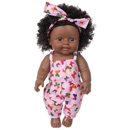 SWEETBIUTI Schwarze Babypuppe, 12 Zoll wahrbare realistische Babypuppe, Neugeborenes Mädchen mit tragbaren Kleidung für Kinder Geburtstagsgeschenke Schwarz, realistisch, Puppen, Puppen SWEETBIUTI Schwarze Babypuppe, 12 Zoll wahrbare realistische Babypuppe, Neugeborenes Mädchen mit tragbaren Kleidung für Kinder Geburtstagsgeschenke Schwarz, realistisch, Puppen, Puppen von SWEETBIUTI