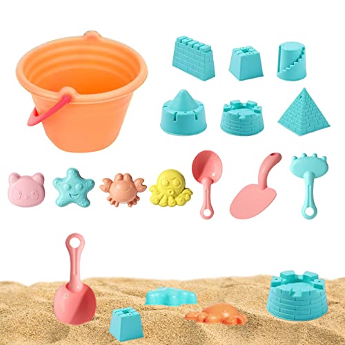 SWEETBIUTI Strandsandspielzeug Set Summer Bucket Beach Spielzeugset Kid Play Sand Toy Beach Toys Set für Kinder Sommer Beach Games 13pcs 1Set von SWEETBIUTI