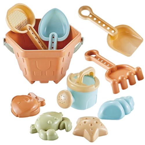 SWEETBIUTI Strandspielzeug für Kleinkinder 1-3, 10pcs/Set Plastik-Strandspielzeug mit Eimer, Schaufel Rakes, Seestern und Krabben, Bildungssand für lustige Sommerzeit für Kleinkinder 1-3 SWEETBIUTI Strandspielzeug für Kleinkinder 1-3, 10pcs/Set Plastik-Strandspielzeug mit Eimer, Schaufel Rakes, Seestern und Krabben, Bildungssand für lustige Sommerzeit für Kleinkinder 1-3 von SWEETBIUTI