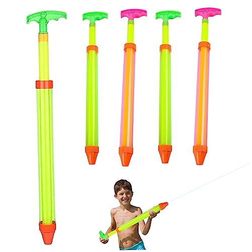 SWEETBIUTI Wasserpistole, 5pcs 43 cm Langer Wassersprung für Kinder Pool Spielzeug Spaß Soaker -Waffe für Swimming Pool Beach Garden Outdoor (zufällige Farbe) von SWEETBIUTI
