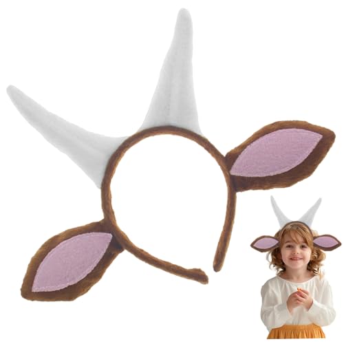 SWEETBIUTI Ziegenohren, niedliche Cartoon -Tierohren, weiche Ziege Kopfband Kinderhaare Hair Hoop Plüsch Tierkostümzubehör für Kinder Cosplay -Party bevorzugt Kopfbedeckung SWEETBIUTI Ziegenohren, niedliche Cartoon -Tierohren, weiche Ziege Kopfband Kinderhaare Hair Hoop Plüsch Tierkostümzubehör für Kinder Cosplay -Party bevorzugt Kopfbedeckung von SWEETBIUTI