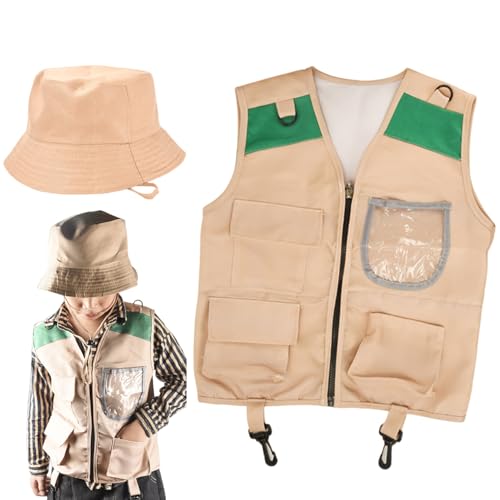 SWEETBIUTI Zoo Keeper -Kostüm für Kinder, Stoff Paläontologe Kostümkinder umfasst Weste & Hut, Kleidung Kostüme für Halloween Cosplay & mehr, Geschenke für, Green Zoo Keeper for SWEETBIUTI Zoo Keeper -Kostüm für Kinder, Stoff Paläontologe Kostümkinder umfasst Weste & Hut, Kleidung Kostüme für Halloween Cosplay & mehr, Geschenke für, Green Zoo Keeper for von SWEETBIUTI