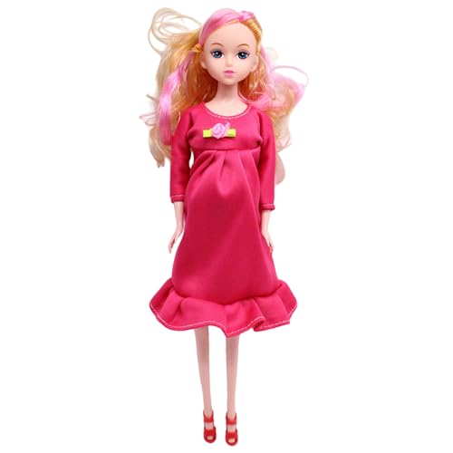 Schwangere Puppe 11, 8 sicheres schwangeres Mutterspielzeug mit Baby, modische kreative Babypuppe mit beweglichen gemeinsamen Spielpuppen für Kinder Geschenk Girl Spielzeug Spielhaus Dekor Rose rot Schwangere Puppe 11, 8 sicheres schwangeres Mutterspielzeug mit Baby, modische kreative Babypuppe mit beweglichen gemeinsamen Spielpuppen für Kinder Geschenk Girl Spielzeug Spielhaus Dekor Rose rot von SWEETBIUTI