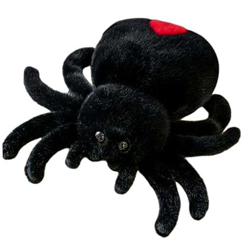 Spider Plüsch 9, 8 Zoll dekorativ Big Eyes Spiding Spielzeug entzückende Halloween -Stofftiere weiche Spinnenwärmungen ausgestopfte Tiere lustige Party -Gefälligkeiten für Jungen und Mädchen, Schwarz Spider Plüsch 9, 8 Zoll dekorativ Big Eyes Spiding Spielzeug entzückende Halloween -Stofftiere weiche Spinnenwärmungen ausgestopfte Tiere lustige Party -Gefälligkeiten für Jungen und Mädchen, Schwarz von SWEETBIUTI