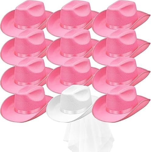 12 Stück Cowgirlhüte für die Braut, Cowboyhüte für Junggesellinnenabschiede, Cowboyhut für Partys, Hochzeiten, Junggesellinnenabschiede, Brautparty 12 Stück Cowgirlhüte für die Braut, Cowboyhüte für Junggesellinnenabschiede, Cowboyhut für Partys, Hochzeiten, Junggesellinnenabschiede, Brautparty von SWHCM