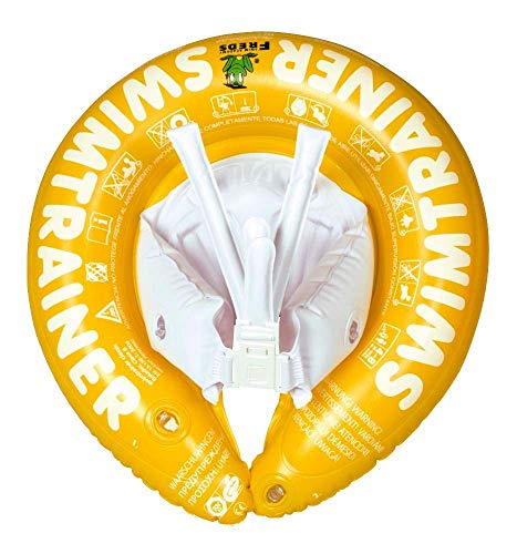FREDS SWIM ACADEMY SWIMTRAINER 'Classic' Gelb - Fortgeschrittener Schwimmtrainer für Kinder von 4 bis 8 Jahren, effektive Schwimmhilfe zur Förderung des freien Schwimmens von SWIM ACADEMY FREDS