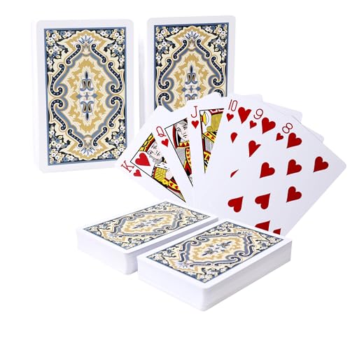 SWINILAYA 2 Deck Spielkarten - Standard HD Wasserdichtes Pokerkarten Kartenspiel – Ideal für Poker, Canasta, Skat, Romme & Blackjack von SWINILAYA