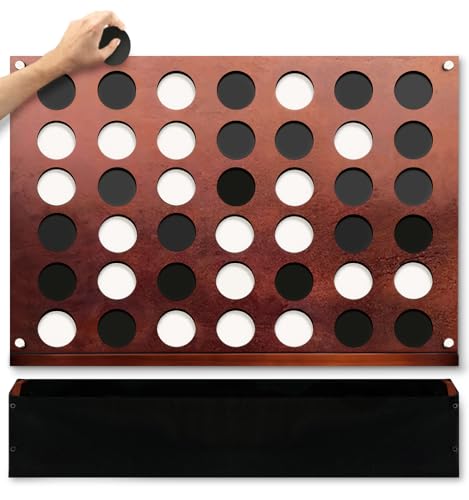 SWOOC Spiele – Wandmontierter riesiger 4 in einer Reihe – 60% leiser – Jumbo-Größe – Wandspiele – Spielzimmer-Spiele – Spielzimmer-Dekor – Spielzimmer-Zubehör und Dekor – Kellerdekor – SWOOC Spiele – Wandmontierter riesiger 4 in einer Reihe – 60% leiser – Jumbo-Größe – Wandspiele – Spielzimmer-Spiele – Spielzimmer-Dekor – Spielzimmer-Zubehör und Dekor – Kellerdekor – von SWOOC