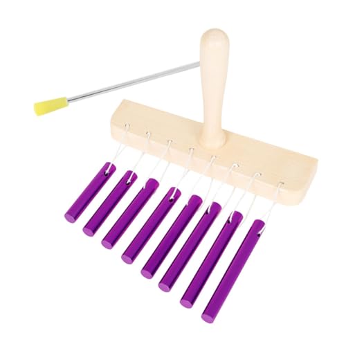 SWOOMEY 1 Satz Glockenanordnung Aus Aluminiumrohr 8-ton-glockenspielinstrument Percussion-handglocke Aluminiumröhrchenspiel Handglockenschlagwerk Violett Massivholz SWOOMEY 1 Satz Glockenanordnung Aus Aluminiumrohr 8-ton-glockenspielinstrument Percussion-handglocke Aluminiumröhrchenspiel Handglockenschlagwerk Violett Massivholz von SWOOMEY