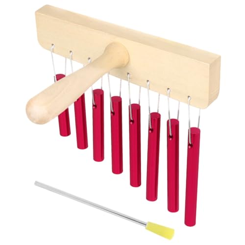 SWOOMEY 1 Satz Glockenanordnung Aus Aluminiumrohr Percussion-handglocke Glockenspiel Glocken-Instrument Aluminiumröhrchenspiel Windspiel Für Schlagzeug Massivholz Rot SWOOMEY 1 Satz Glockenanordnung Aus Aluminiumrohr Percussion-handglocke Glockenspiel Glocken-Instrument Aluminiumröhrchenspiel Windspiel Für Schlagzeug Massivholz Rot von SWOOMEY