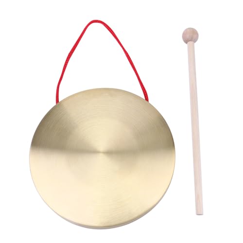 SWOOMEY 1Satz Kupfer Gong Handgong Mit Holzstab Chinesisches Musikspielzeug Für Partys Veranstaltungen Kreativität Und Koordination von SWOOMEY