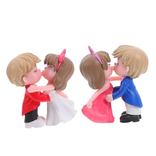 SWOOMEY 2 Paare Kawaii Tortendekoration aus Kunststoff Hochzeits und Verlobungsdeko für Landschaften für und Fotografie von SWOOMEY