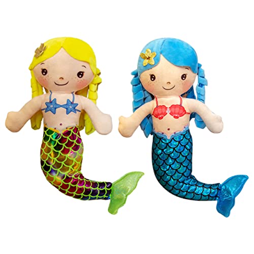 SWOOMEY 2 Stück Kuschelige Meerjungfrau Puppen Dekorative Spielzeuge für Mädchen Hochwertige Stoffpuppen für Kinderzimmer und SWOOMEY 2 Stück Kuschelige Meerjungfrau Puppen Dekorative Spielzeuge für Mädchen Hochwertige Stoffpuppen für Kinderzimmer und von SWOOMEY