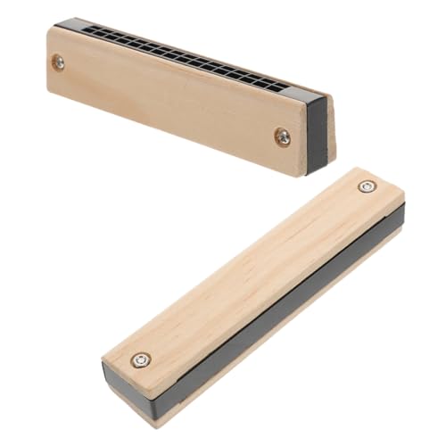SWOOMEY 2 Stück Selbstgemacht Holz Mundharmonika für Kinder Musikinstrument Spielzeug Lernspielzeug Robust und Langlebig für Partys SWOOMEY 2 Stück Selbstgemacht Holz Mundharmonika für Kinder Musikinstrument Spielzeug Lernspielzeug Robust und Langlebig für Partys von SWOOMEY