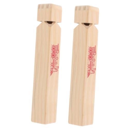 SWOOMEY 2 Stück Züge für Zug Holz Beige von SWOOMEY