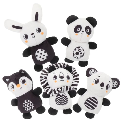 SWOOMEY 5 Stück Teiliges Weicher Fingerpuppen Interaktive und Lehrreiche Tierfingerpuppen für Geschichtenerzählen Badewannen Spiel und Kinderparty Unterhaltung von SWOOMEY