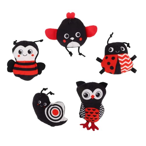 SWOOMEY 5 Stück Teiliges Weicher Plüsch Kauspielzeuge Tierische Fingerpuppen für Junge Mädchen Jahr Sinnes und Kognitionsentwicklung Kuschelige Tiere für Interaktives SWOOMEY 5 Stück Teiliges Weicher Plüsch Kauspielzeuge Tierische Fingerpuppen für Junge Mädchen Jahr Sinnes und Kognitionsentwicklung Kuschelige Tiere für Interaktives von SWOOMEY