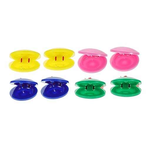 SWOOMEY 8 Stück Teiliges Kastagnetten aus Hochwertigem Perfektes Musikinstrument für Kleinkinder Musikalischen Entwicklung und Sensorischen Fähigkeiten SWOOMEY 8 Stück Teiliges Kastagnetten aus Hochwertigem Perfektes Musikinstrument für Kleinkinder Musikalischen Entwicklung und Sensorischen Fähigkeiten von SWOOMEY