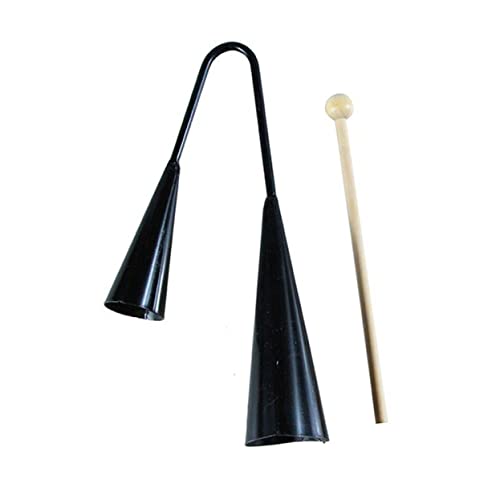 SWOOMEY Agogo Glocke für Traditionelles Schlaginstrument mit Holzstab Zwei Tragbar für Lateinamerikanische Musik und Frühkindliche Bildung Schwarz SWOOMEY Agogo Glocke für Traditionelles Schlaginstrument mit Holzstab Zwei Tragbar für Lateinamerikanische Musik und Frühkindliche Bildung Schwarz von SWOOMEY