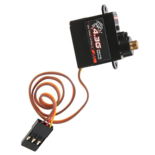 RC Digital Servo, 4.3G Digital Servo High Loads mit Servoarm für 1/24 Flugzeug für 1/24 RC Car für 1/24 Fixed Wing Helicopters von SWOQ