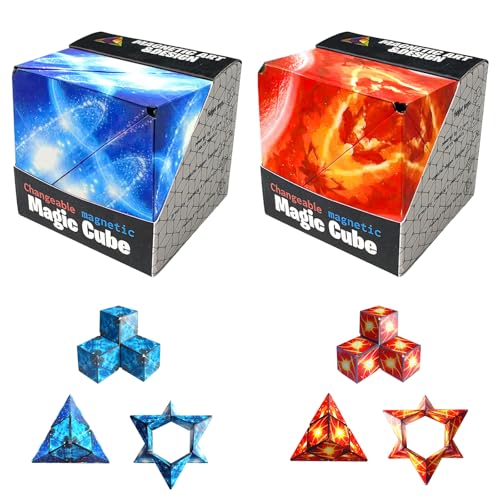 2 Stücke Magic Kinder Zauberwürfel 2 in 1 Sternenklarer Himmel Zauberwürfel, 3D Sonnensystem Cube Puzzle Magic Unendlicher Flip Würfel für Stress und Angst Linderung Entspannendes Spielzeug 2 Stücke Magic Kinder Zauberwürfel 2 in 1 Sternenklarer Himmel Zauberwürfel, 3D Sonnensystem Cube Puzzle Magic Unendlicher Flip Würfel für Stress und Angst Linderung Entspannendes Spielzeug von SWRCEYJH