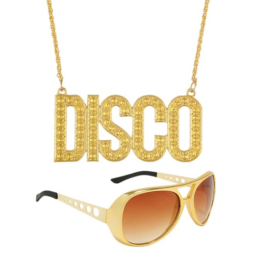 SWRCEYJH 2er Fette Gangster Kette & Brille Gold 70er 80er 90er Jahre Outfit Herren Hustler Rapper Hiphop Kostüm Für Cosplay Fasching Karneval Thema Party SWRCEYJH 2er Fette Gangster Kette & Brille Gold 70er 80er 90er Jahre Outfit Herren Hustler Rapper Hiphop Kostüm Für Cosplay Fasching Karneval Thema Party von SWRCEYJH