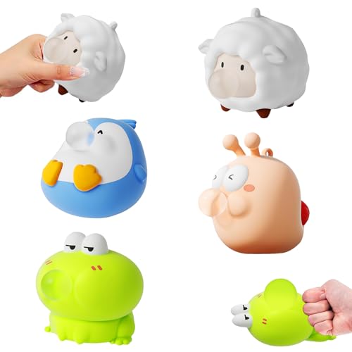 Squeeze Spielzeug 4 Stück Lustig Squishy Lustige Augapfel Pinch Spielzeug Stress Toy Tiere, Popping Out Eyes Squeeze Toys, Anti Stress Spielzeug für Erwachsene und Kinder Squeeze Spielzeug 4 Stück Lustig Squishy Lustige Augapfel Pinch Spielzeug Stress Toy Tiere, Popping Out Eyes Squeeze Toys, Anti Stress Spielzeug für Erwachsene und Kinder von SWRCEYJH