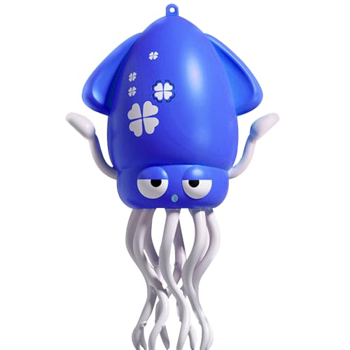 Interaktives tanzendes Oktopus-Spielzeug – Musikalisches Babyspielzeug mit Lichtern und automatischer Hindernisvermeidung (Blau) von SWTOIPIG