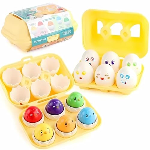 Babykindwelt - SchlüpfEier Pädagogisches Spiel mit Quietsch-Eiern(x1) von SWZEC