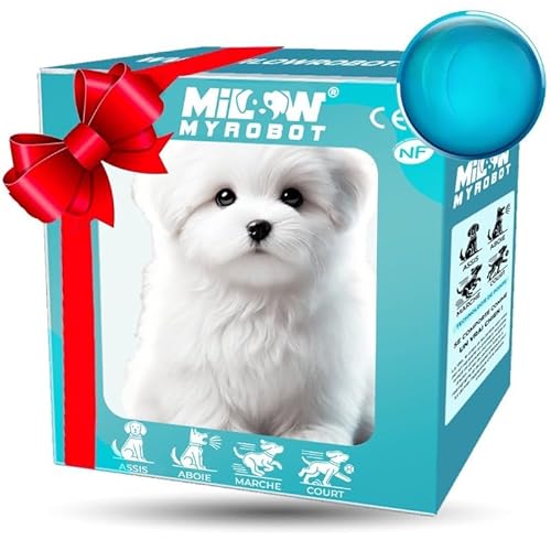 SWZEC Festberg RealPuppy™ – lebensechter Roboterwelpe(17 * 15 * 10cm,Weiß) von SWZEC