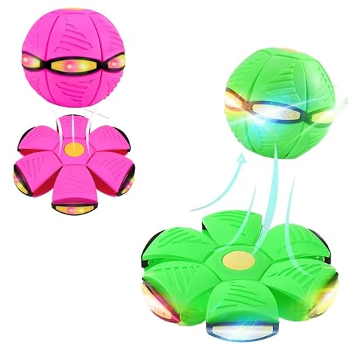 SWZEC KINDERWELT by Held UFO Zauberball – Vielseitiger Spielspaß Für Die Ganze Familie! 2er-Pack (Grün+ Rosa) von SWZEC