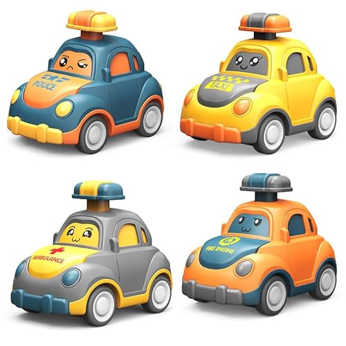 Wunsch Stern Kinder Autos - Drücken und Los gehts(4 Stück Polizeiwagen) von SWZEC