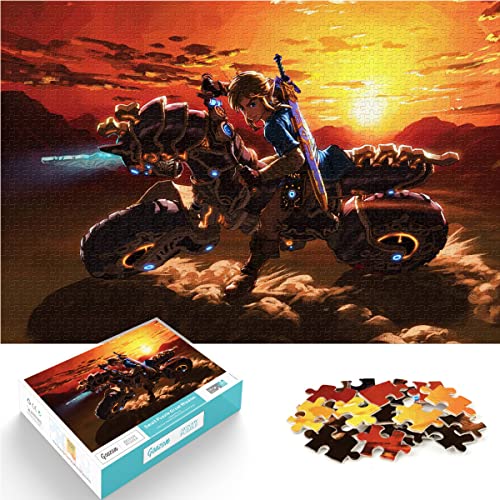 The Legend of Zelda 1000 Teile Puzzle - Breath of The Wild für Erwachsene und Kinder - Lernspiele Spielzeug für Familie - Dekoration 38x26cm von SXBB
