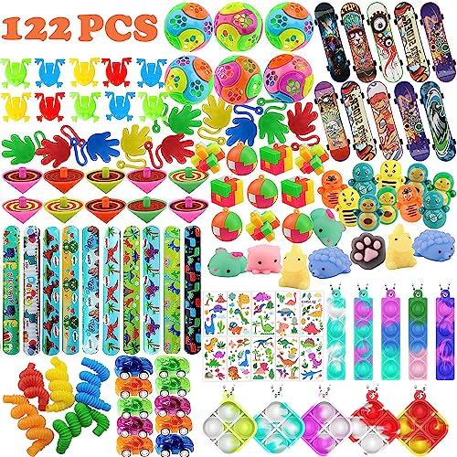 SXFENG 122PCS Kindergeburtstag Mitgebsel Set, Kindergeburtstag Gastgeschenke,Give Aways Kindergeburtstag, 13 Verschiedene Typen Party Mitgebsel Kindergeburtstag Geburtstagsdeko (122pcs Gemischte) von SXFENG