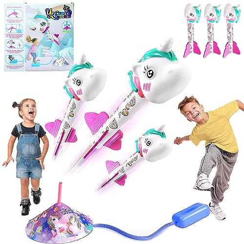 SXFENG Raketen Spielzeug für Kinder, Outdoor Spielzeug ab 2-12 Jahre, Luftdruck Rakete Spielzeug, Garten Spielzeug Kinder Draußen, Geschenke & Spielzeug für Kinder von SXFENG