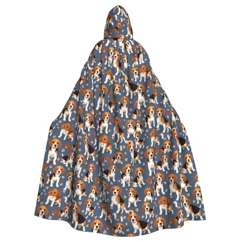 SXOOGE Beagle-Muster, Unisex, Cosplay-Kostüm, Halloween, Kapuzenumhang, Umhang für Party, Verkleidung, volle Länge, Uniform-Bademantel SXOOGE Beagle-Muster, Unisex, Cosplay-Kostüm, Halloween, Kapuzenumhang, Umhang für Party, Verkleidung, volle Länge, Uniform-Bademantel von SXOOGE