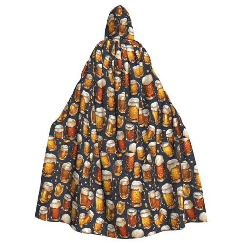 SXOOGE Bier Unisex Cosplay Kostüm Halloween Kapuzenumhang Umhang für Party Verkleiden volle Länge Uniform Robe von SXOOGE