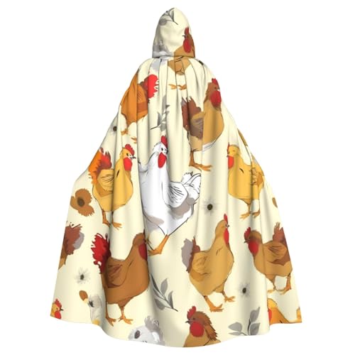 SXOOGE Brood of Chickens Unisex Cosplay Kostüm Halloween Kapuzenumhang Umhang für Party Verkleiden voller Länge Uniform Robe SXOOGE Brood of Chickens Unisex Cosplay Kostüm Halloween Kapuzenumhang Umhang für Party Verkleiden voller Länge Uniform Robe von SXOOGE