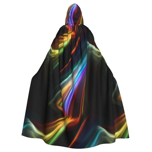 SXOOGE Buntes Linien-Kunst Unisex Cosplay Kostüm Halloween Kapuzenumhang Umhang für Party Verkleiden voller Länge Uniform Robe SXOOGE Buntes Linien-Kunst Unisex Cosplay Kostüm Halloween Kapuzenumhang Umhang für Party Verkleiden voller Länge Uniform Robe von SXOOGE
